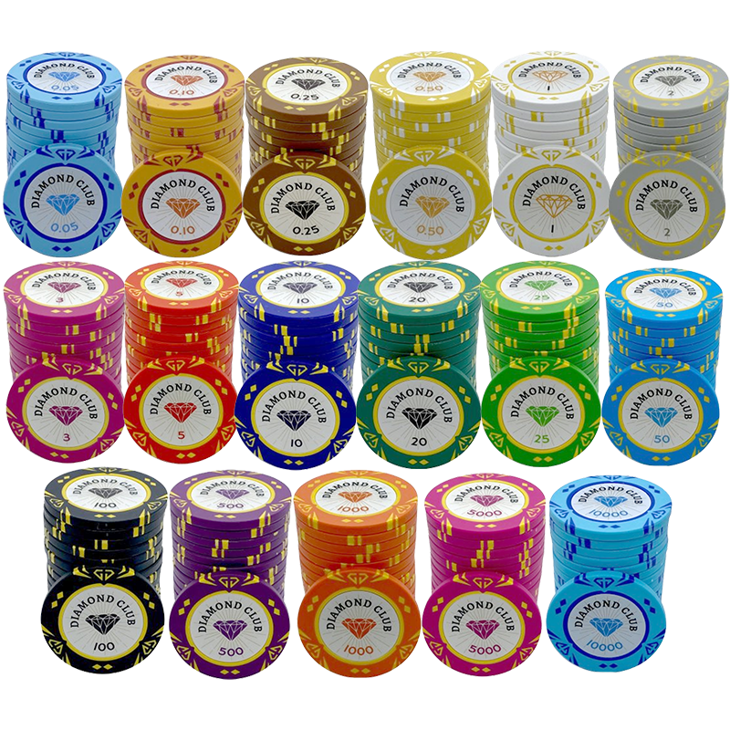 Pokerchips Set Diamond Club 750