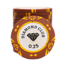 Diamond Club Poker Chip 0.25