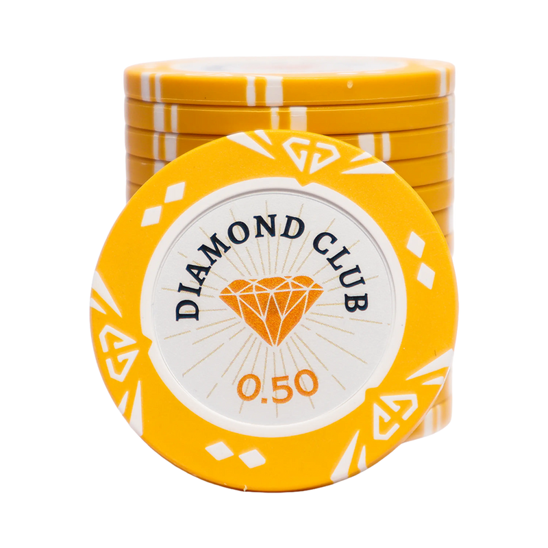 Diamond Club Poker Chip 0.50