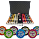 diamond tournament 1.000.poker chip set, overview of our colorful poker chips, poker cards and dealer button