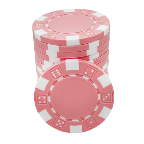 The Dice Pokerchip Roze