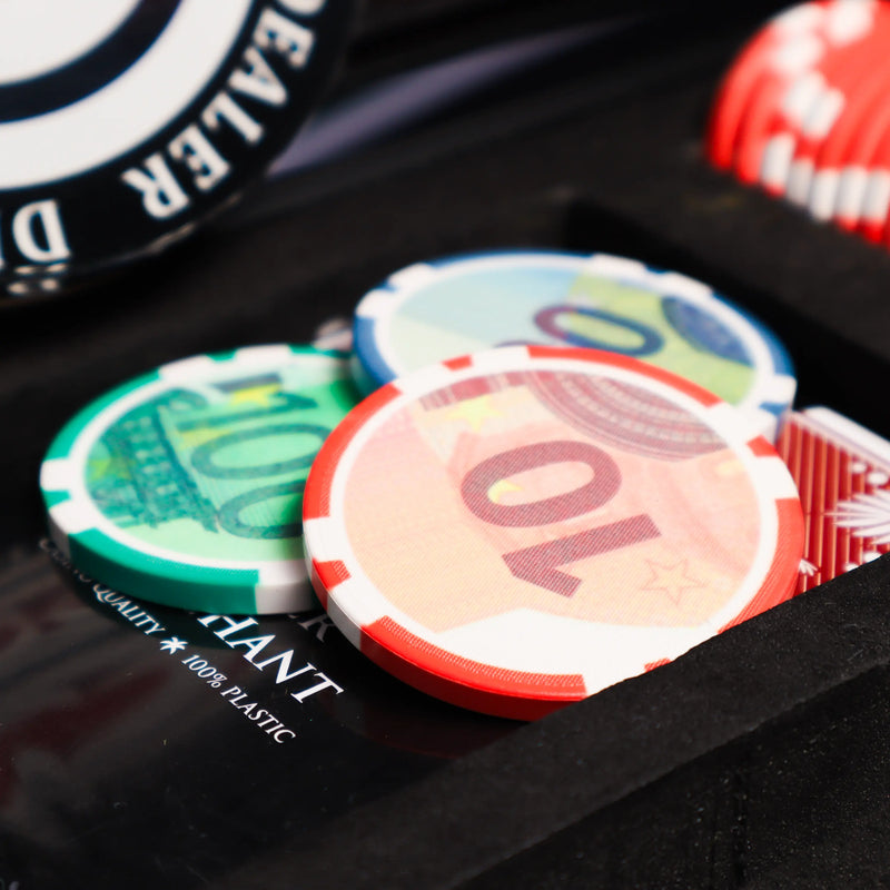 euro poker chip imagery