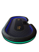 Pokerbord Glödande Marinblå 270 LED inuti/utanpå