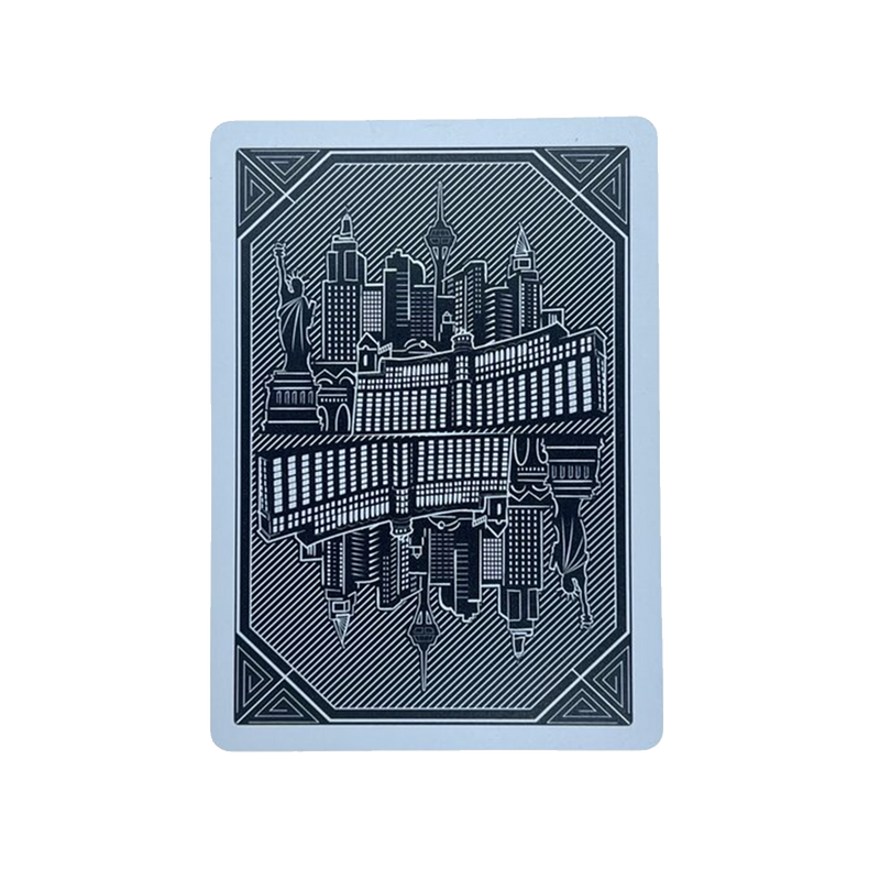 Poker Playing Cards Skyline Plastic Black 2 Index