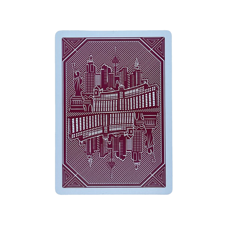 Poker Playing Cards Skyline Plastic Red 2 Index