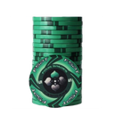 pokerchip stack fiches claysmith FSPT cash game 5 green
