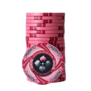 pokerchip stack fiches claysmith FSPT cash game 500 pink