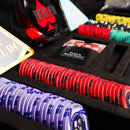 fspt poker set, poker cards and a dealer button