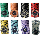 colorful stack FSPT tournament poker chips