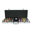 gambler palace poker set cash game 500, overview of our colorful poker chips, poker cards and a dealer button