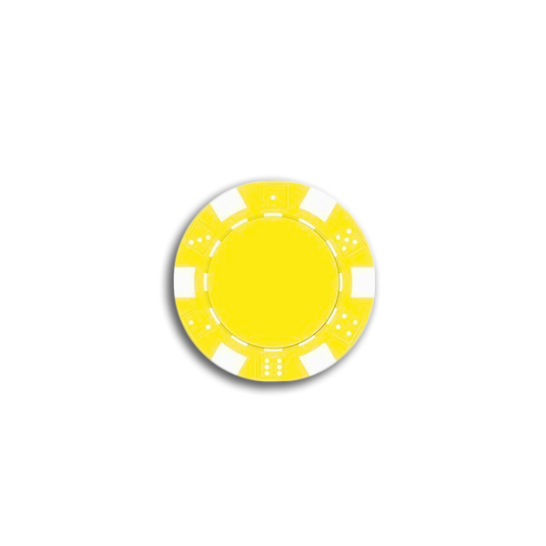 The Dice Poker Chip Yellow