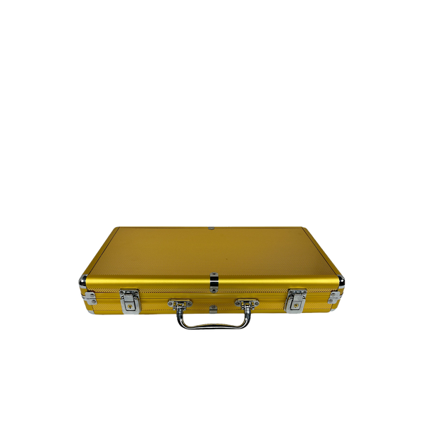 Poker Case Aluminium Gold 300