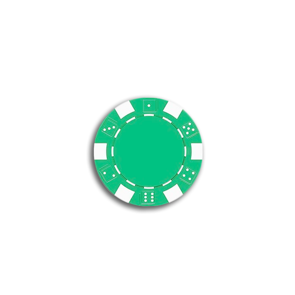 The Dice Pokerchip Groen