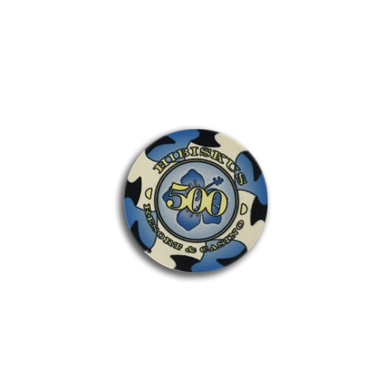 Hibiskus resort & casino 500 blue white black