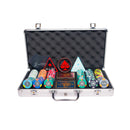high roller 300 poker set, colorful poker chips, Poker cards, Dealer button and Poker case