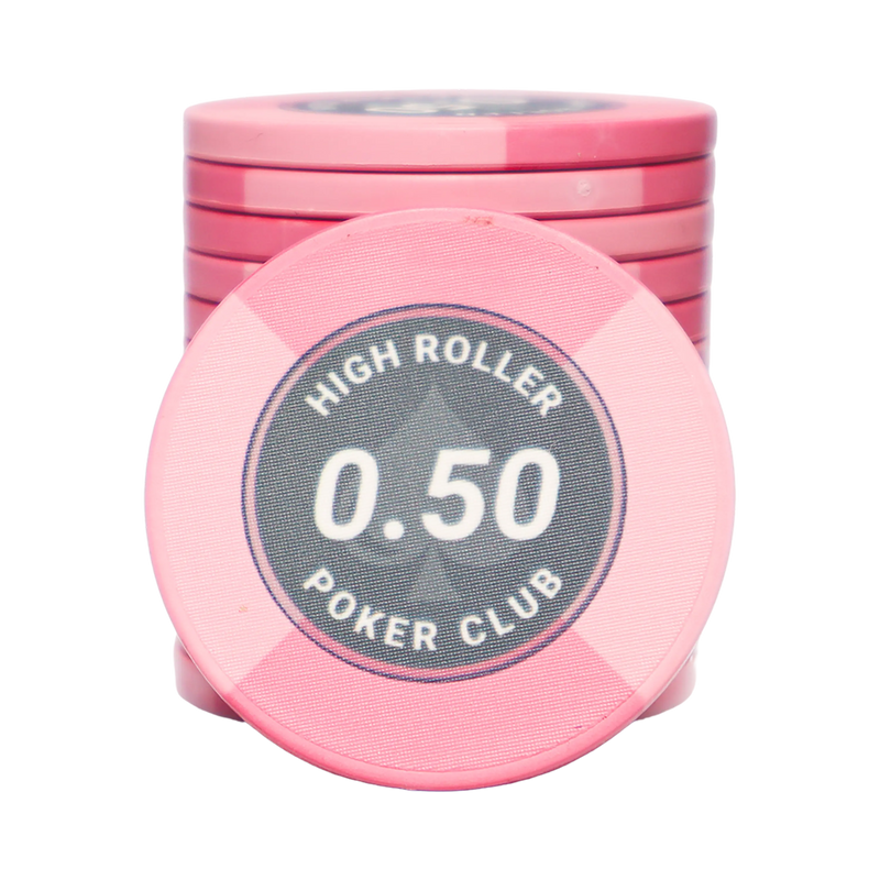 High Roller Poker Chip 0.50