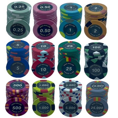 Poker Chips Set High Roller 300