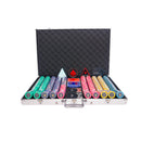jazz club 1000 poker set, colorful poker chips, Poker cards, Dealer button and Poker case