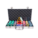 jazz club 300 poker set, colorful poker chips, Poker cards, Dealer button and Poker case