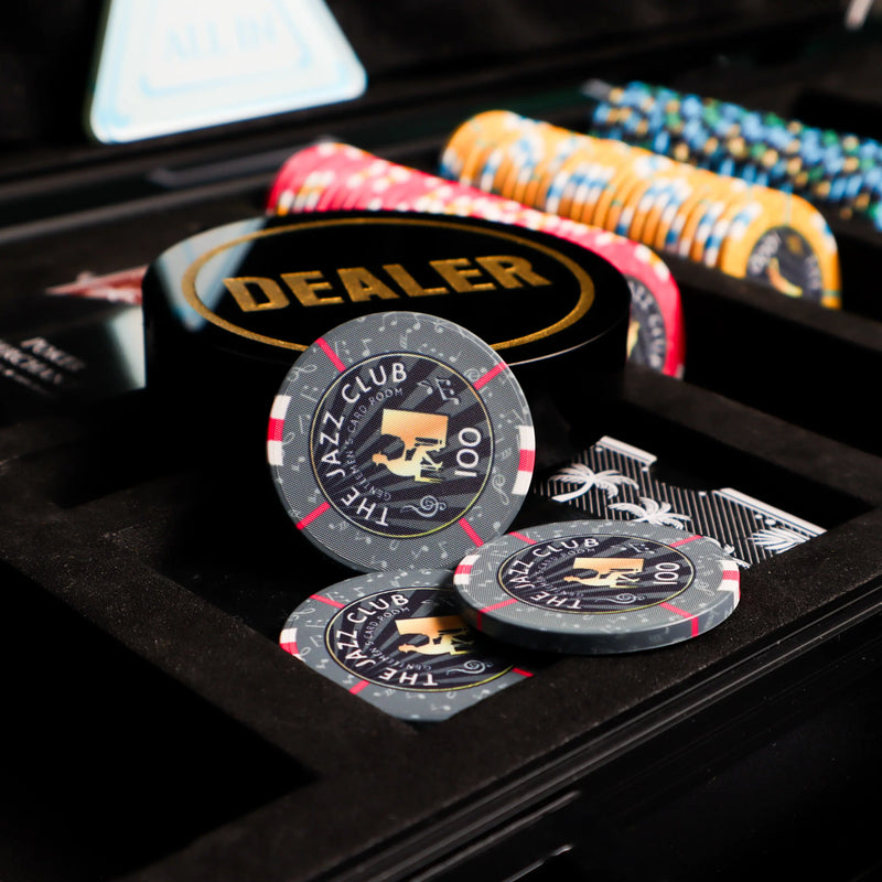 jazz club poker chip imagery