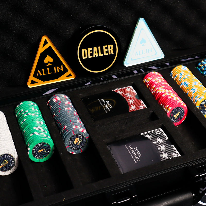 jazz club poker set imagery