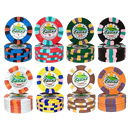 colorful joker casino poker chips