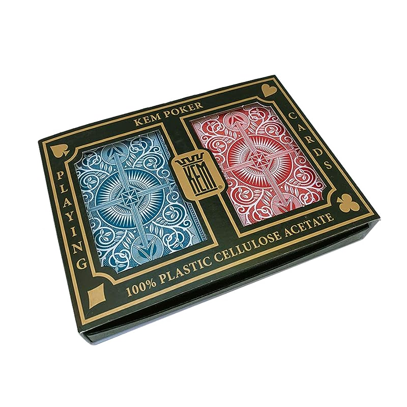Playing Cards KEM Arrow Narrow Twin Pack Red & Blue