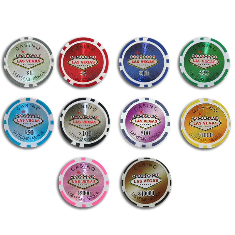 Poker Chips Set Vegas Nevada 500