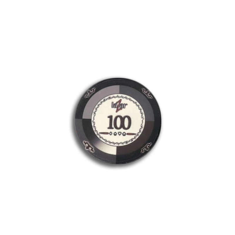 lazar casino poker chip 100 black 