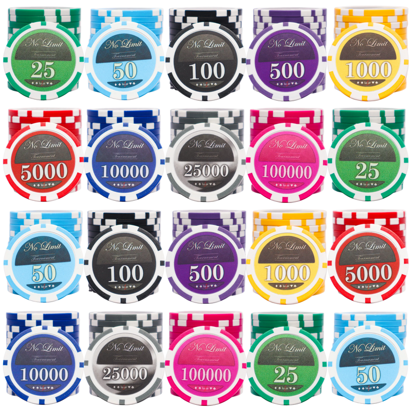 Jetons de Poker Lazar No Limit 300 pcs