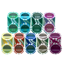 colorful lazar no limit tournament poker chips, overview of our colorful poker chips, poker cards and dealer button