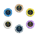 6 colorful lion poker room pokerchips 
