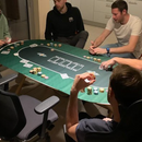 luxury poker mat oval