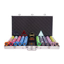majestic 750 poker set, colorful poker chips, Poker cards, Dealer button and Poker case