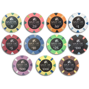 colorful majestic poker chips