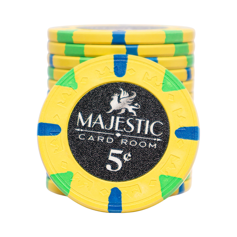 Majestic Poker Chip 5 Cents