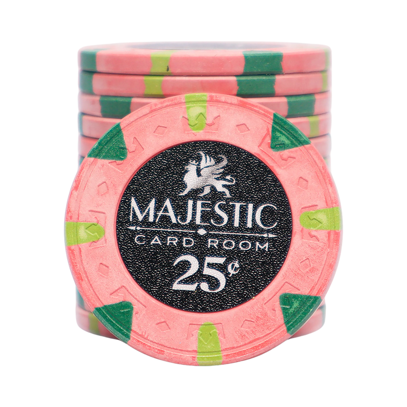 Majestic Poker Chip 25 Cents