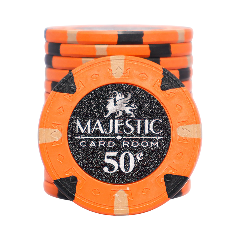 Majestic Poker Chip 50 Cents