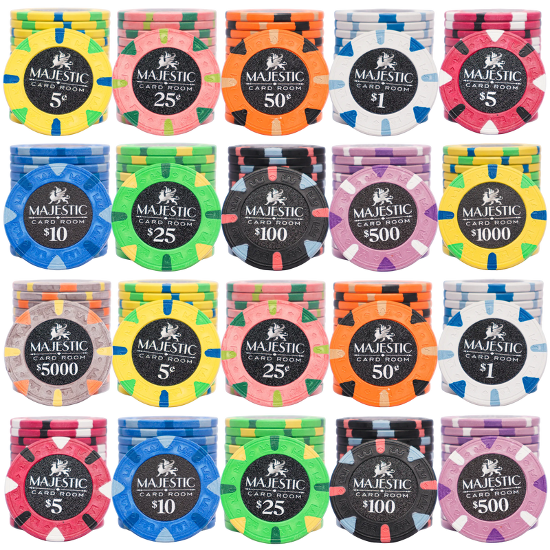 50 Fiches Da Poker Brown Super Diamond – Plastica Per Casinò, Mix & Match (Acquista 2, Ricevi 1 Gratis)