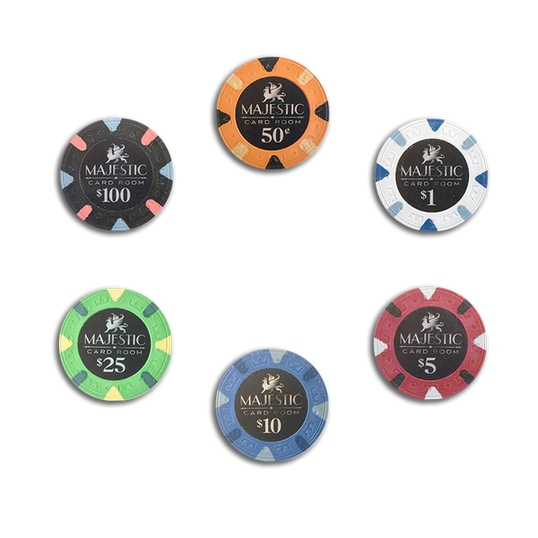 Poker Chips Set Majestic 1000