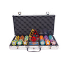 monte carlo 300 poker set, colorful poker chips, Poker cards, Dealer button and Poker case