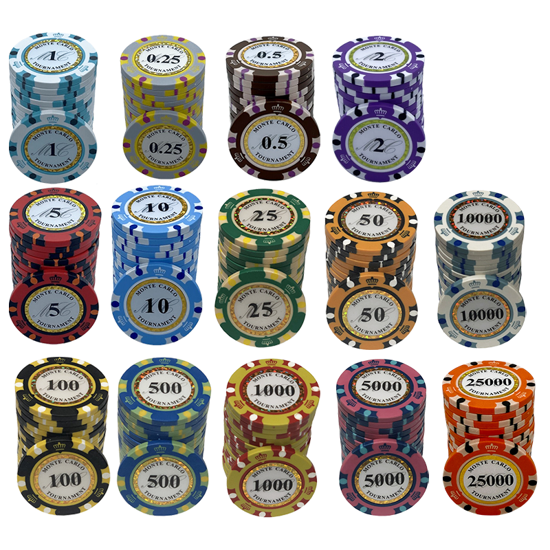 AtKits Poker Chips 14g Casino Set - Kristall Chips Für Texas Holdem & Blackjack