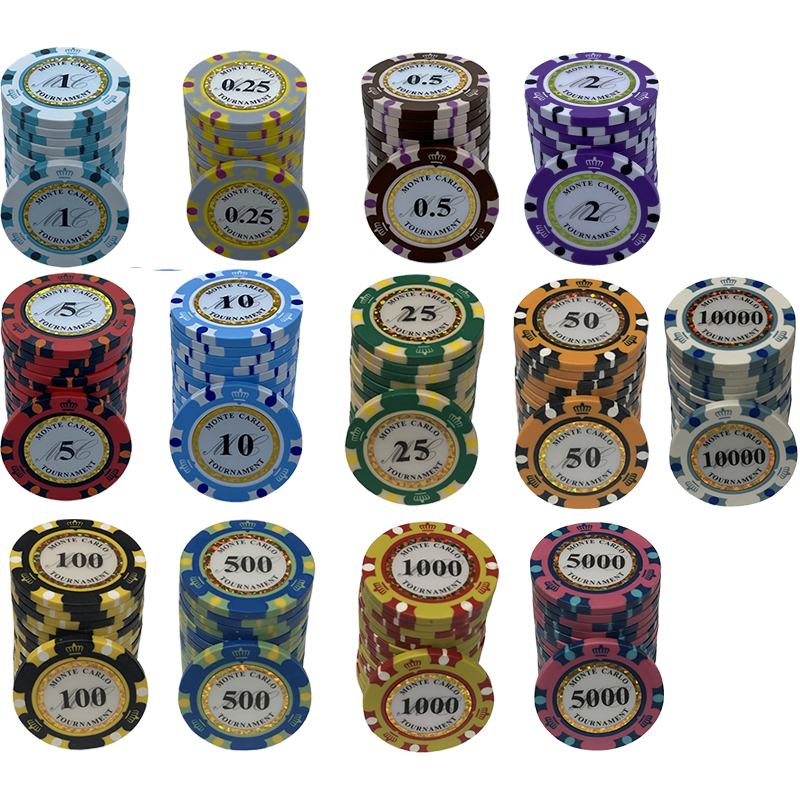 Poker Chips Set Monte Carlo 750