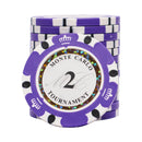 monte carlo poker chip 2 purple white