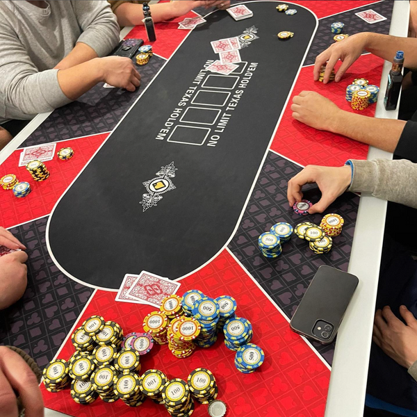 Poker Mat Las Vegas Red 180x90