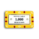monte carlo poker plaque 1.000 high stake