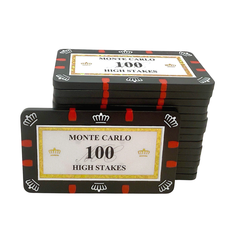 monte carlo poker plaque stack 100 high stake