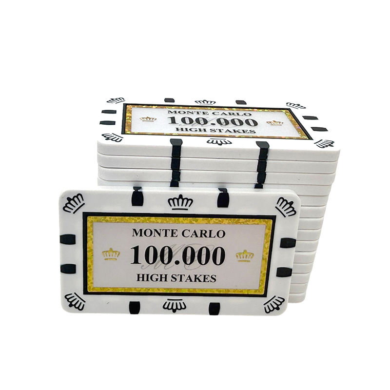 monte carlo poker plaque stack 100.000 high stakes
