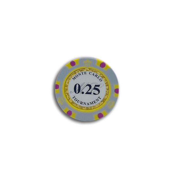 Monte Carlo Poker Chip 0.25