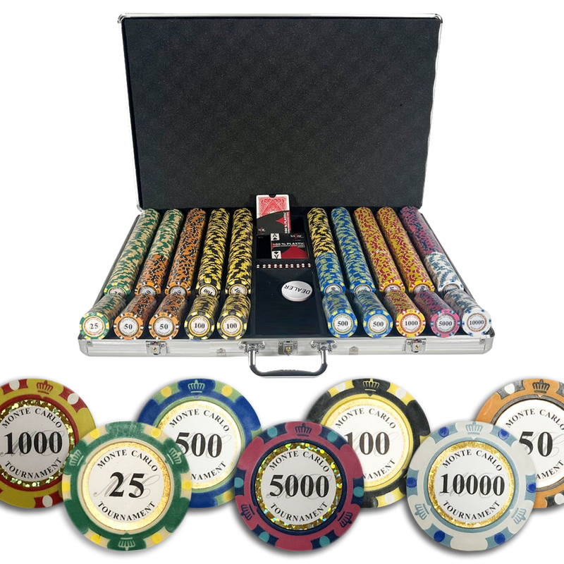 Poker Set Monte Carlo Tournament 1000